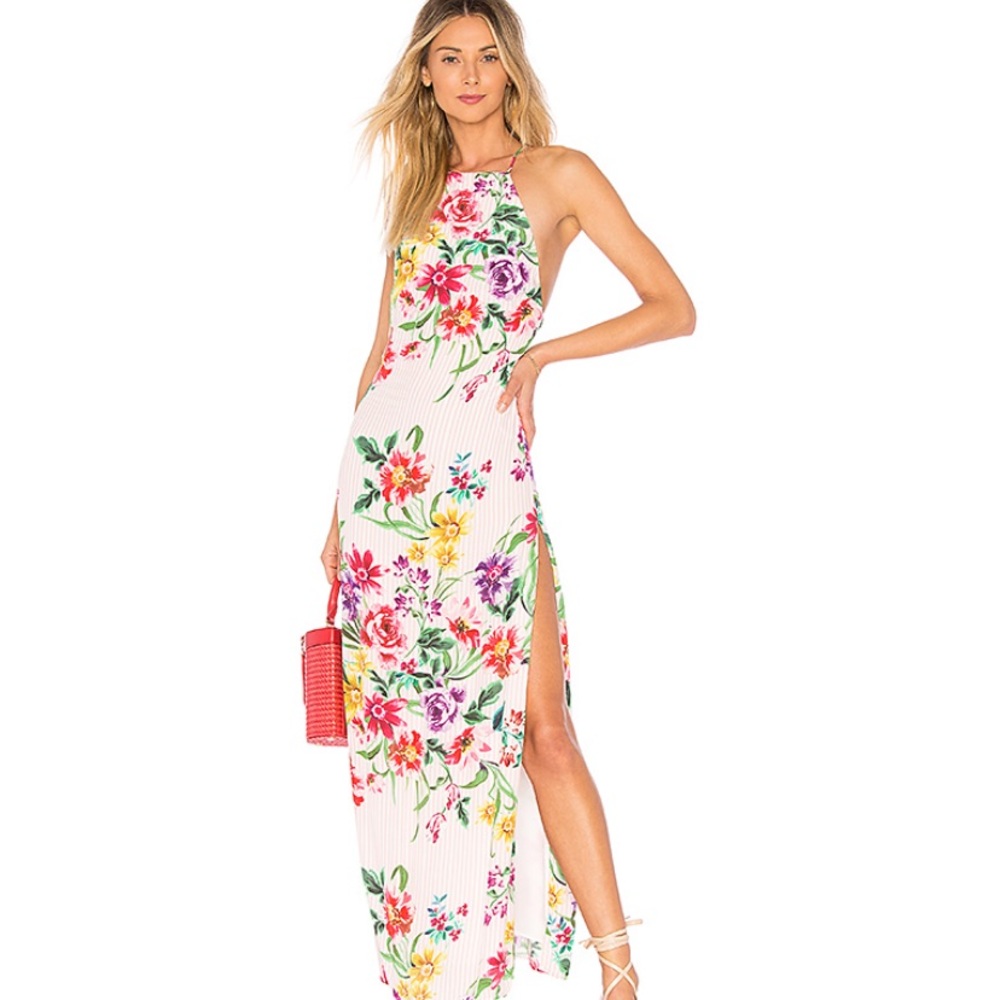 Floral Bell Maxi Dress